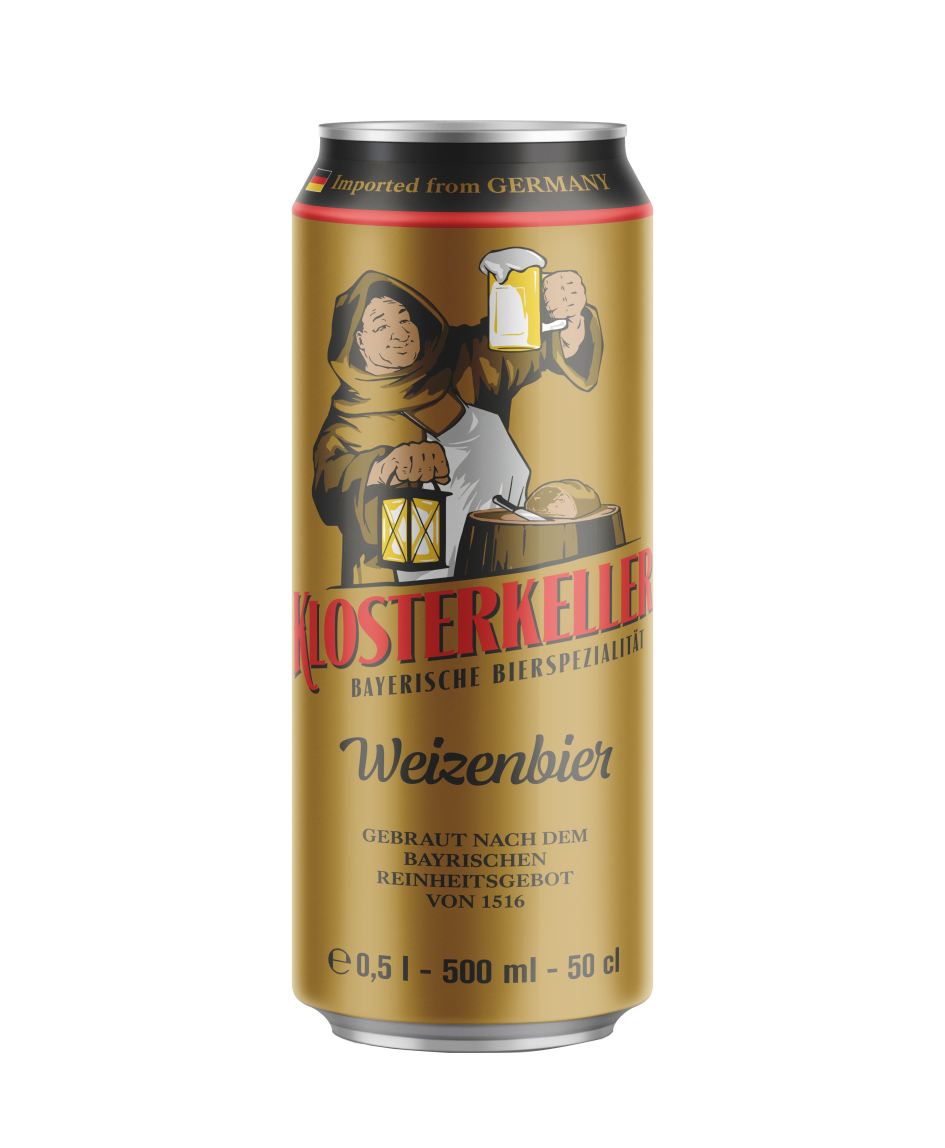 BIA THẦY TU KLOSTERKELLER WEIZENBIER - Bia lúa mì ( bia đục). 