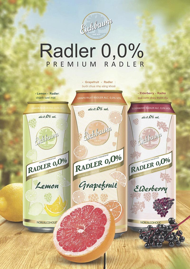 BIA HOA QUẢ EICHBAUM RADLER KHÔNG CỒN